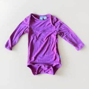 Kyte Baby Bamboo Body Suit Size 0-3 Months Long Sleeve Pink